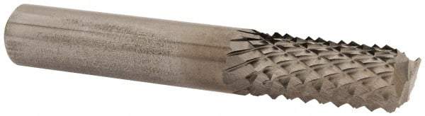 Accupro - 3/8" Diam, 7/8" LOC, End Mill End, Solid Carbide Diamond Pattern Router Bit - Right Hand Cut, 2-1/2" OAL, 3/8" Shank Diam, Use on Fiberglass, Phenolic - Apex Tool & Supply