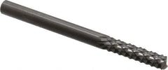Accupro - 1/4" Diam, 1" LOC, End Mill End, Solid Carbide Diamond Pattern Router Bit - Right Hand Cut, 3" OAL, 1/4" Shank Diam, Use on Fiberglass - Apex Tool & Supply