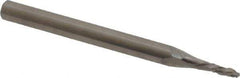 Accupro - 1/16" Diam, 3/16" LOC, Drill Point End, Solid Carbide Diamond Pattern Router Bit - Right Hand Cut, 1-1/2" OAL, 1/8" Shank Diam, Use on Fiberglass - Apex Tool & Supply