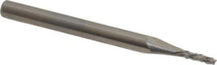 Accupro - 1/16" Diam, 3/16" LOC, Fishtail Point End, Solid Carbide Diamond Pattern Router Bit - Right Hand Cut, 1-1/2" OAL, 1/8" Shank Diam, Use on Fiberglass - Apex Tool & Supply