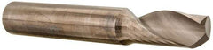 Accupro - 1/2" Cutting Diam x 1-1/8" Length of Cut, 1 Flute, Upcut Spiral Router Bit - Uncoated, Right Hand Cut, Solid Carbide, 3-1/2" OAL x 1/2" Shank Diam, Single Edge, 22° Helix Angle - Apex Tool & Supply