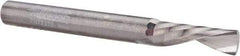 Accupro - 1/4" Cutting Diam x 3/4" Length of Cut, 1 Flute, Downcut Spiral Router Bit - Uncoated, Right Hand Cut, Solid Carbide, 2-1/2" OAL x 1/4" Shank Diam, Single Edge, 21° Helix Angle - Apex Tool & Supply