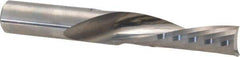 Accupro - 1/2" Cutting Diam x 1-5/8" Length of Cut, 1 Flute, Downcut Spiral Router Bit - Uncoated, Right Hand Cut, Solid Carbide, 3-1/2" OAL x 1/2" Shank Diam, Single Edge, 21° Helix Angle - Apex Tool & Supply