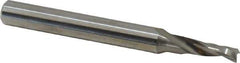 Accupro - 4mm Cutting Diam x 12mm Length of Cut, 1 Flute, Upcut Spiral Router Bit - Uncoated, Right Hand Cut, Solid Carbide, 57mm OAL x 6mm Shank Diam, Single Edge, 21° Helix Angle - Apex Tool & Supply