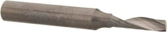 Accupro - 5/32" Cutting Diam x 9/16" Length of Cut, 1 Flute, Upcut Spiral Router Bit - Uncoated, Right Hand Cut, Solid Carbide, 2" OAL x 1/4" Shank Diam, Single Edge, 21° Helix Angle - Apex Tool & Supply