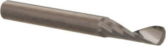 Accupro - 3/16" Cutting Diam x 5/8" Length of Cut, 1 Flute, Upcut Spiral Router Bit - Uncoated, Right Hand Cut, Solid Carbide, 2" OAL x 3/16" Shank Diam, Single Edge, 21° Helix Angle - Apex Tool & Supply