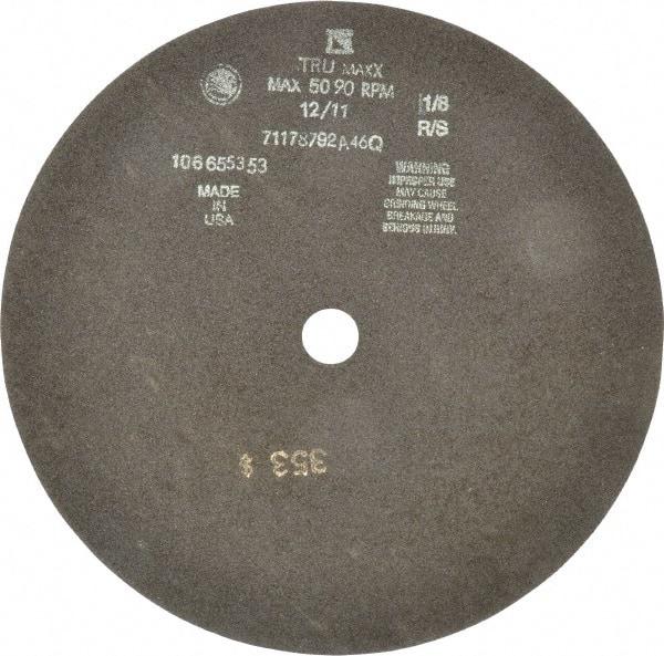 Tru-Maxx - 12" 46 Grit Aluminum Oxide Cutoff Wheel - 1/8" Thick, 1" Arbor, 3,024 Max RPM, Use with Stationary Tools - Apex Tool & Supply