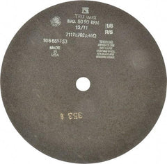 Tru-Maxx - 12" 46 Grit Aluminum Oxide Cutoff Wheel - 1/8" Thick, 1" Arbor, 3,024 Max RPM, Use with Stationary Tools - Apex Tool & Supply