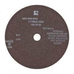 Tru-Maxx - 6" 60 Grit Aluminum Oxide Cutoff Wheel - 1/16" Thick, 5/8" Arbor, 6,048 Max RPM, Use with Stationary Tools - Apex Tool & Supply