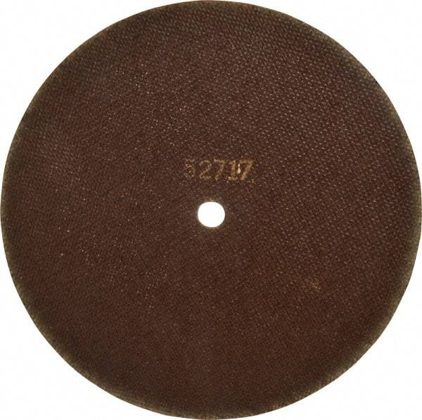 Norton - 10" 80 Grit Aluminum Oxide Cutoff Wheel - 1/16" Thick, 5/8" Arbor, 4,585 Max RPM, Use with Angle Grinders - Apex Tool & Supply