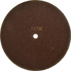Norton - 10" 80 Grit Aluminum Oxide Cutoff Wheel - 1/16" Thick, 5/8" Arbor, 4,585 Max RPM, Use with Angle Grinders - Apex Tool & Supply