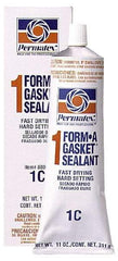 Permatex - 11 oz Tube Brown Rosin Gasket Sealant - -65 to 400°F Operating Temp, 24 hr Full Cure Time - Apex Tool & Supply