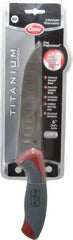 Clauss - 6" Long Blade, Stainless Steel, Fine Edge, Chef's Knife - 11-3/4" OAL, Comfort Grip Handle - Apex Tool & Supply
