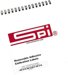 SPI - Inspection Label - Legend: Shelf Life, English, Black & White, 2" Long x 1/2" High, No Coating - Apex Tool & Supply