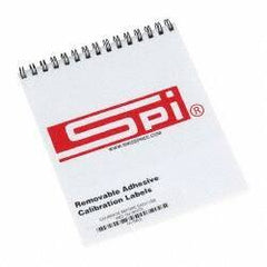 SPI - Inspection Label - Legend: Calibrate Before Each Use, English, Red & White, 2" Long x 1/2" High, No Coating - Apex Tool & Supply