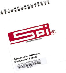 SPI - Inspection Label - Legend: Limited Calibration, English, Black & Yellow, 2" Long x 1/2" High, No Coating - Apex Tool & Supply