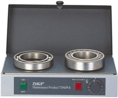 SKF - 16" Long x 10 Wide x 5" High, 110 Volt Hot Plate - 120 to 390°F, 1 Burner, 1000 Watt - Apex Tool & Supply