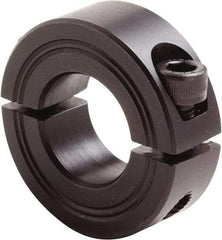 Climax Metal Products - 23mm Bore, Steel, Two Piece Clamp Collar - 1-7/8" Outside Diam - Apex Tool & Supply