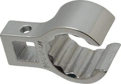 Proto - 3/4" 12 Point 3/8" Drive Chrome Flare Nut Crowfoot Wrench - 1-1/8" Head Diam x 23/32" Head Thickness, 1-1/2" OAL - Apex Tool & Supply