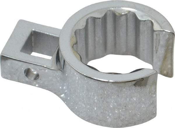 Proto - 7/8" 12 Point 3/8" Drive Chrome Flare Nut Crowfoot Wrench - 1-19/64" Head Diam x 3/4" Head Thickness, 1-1/2" OAL - Apex Tool & Supply
