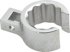 Proto - 15/16" 12 Point 3/8" Drive Chrome Flare Nut Crowfoot Wrench - 1-3/8" Head Diam x 3/4" Head Thickness, 1-1/2" OAL - Apex Tool & Supply