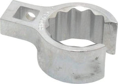 Proto - 1" 12 Point 3/8" Drive Chrome Flare Nut Crowfoot Wrench - 1-29/64" Head Diam x 25/32" Head Thickness, 1" OAL - Apex Tool & Supply