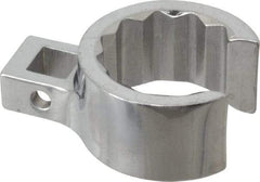 Proto - 1-1/16" 12 Point 3/8" Drive Chrome Flare Nut Crowfoot Wrench - 1-17/32" Head Diam x 25/32" Head Thickness, 1-1/2" OAL - Apex Tool & Supply