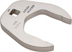 Proto - 1-9/16" 3/8" Drive Chrome Open End Crowfoot Wrench - 2.59" Head Diam x 0.38" Head Thickness - Apex Tool & Supply