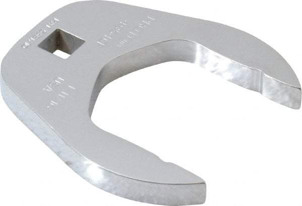 Proto - 1-11/16" 3/8" Drive Chrome Open End Crowfoot Wrench - 2.72" Head Diam x 0.38" Head Thickness - Apex Tool & Supply