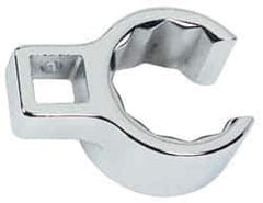 Proto - 1-15/16" 12 Point 1/2" Drive Full Polish Chrome Flare Nut Crowfoot Wrench - 2-5/8" Head Diam x 1-1/16" Head Thickness, 3-1/4" OAL - Apex Tool & Supply