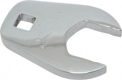 Proto - 1-1/4" 1/2" Drive Full Polish Chrome Open End Crowfoot Wrench - 2-15/32" Head Diam x 3/8" Head Thickness, 2-23/64" OAL - Apex Tool & Supply