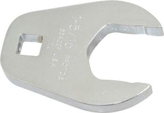 Proto - 1-5/16" 1/2" Drive Full Polish Chrome Open End Crowfoot Wrench - 2-19/32" Head Diam x 3/8" Head Thickness, 2-39/64" OAL - Apex Tool & Supply