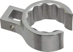 Proto - 1-5/16" 12 Point 1/2" Drive Full Polish Chrome Flare Nut Crowfoot Wrench - 1-27/32" Head Diam x 7/8" Head Thickness, 2.53" OAL - Apex Tool & Supply