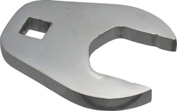 Proto - 1-3/8" 1/2" Drive Full Polish Chrome Open End Crowfoot Wrench - 2-23/32" Head Diam x 3/8" Head Thickness, 2-47/64" OAL - Apex Tool & Supply