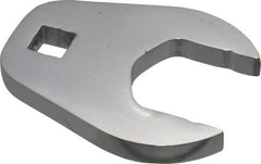Proto - 1-3/8" 1/2" Drive Full Polish Chrome Open End Crowfoot Wrench - 2-23/32" Head Diam x 3/8" Head Thickness, 2-47/64" OAL - Apex Tool & Supply