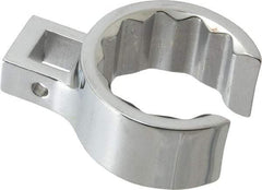Proto - 1-7/16" 12 Point 1/2" Drive Full Polish Chrome Flare Nut Crowfoot Wrench - 2" Head Diam x 15/16" Head Thickness, 2.63" OAL - Apex Tool & Supply