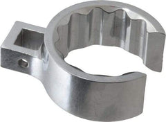 Proto - 1-11/16" 12 Point 1/2" Drive Full Polish Chrome Flare Nut Crowfoot Wrench - 2-5/16" Head Diam x 1" Head Thickness, 3" OAL - Apex Tool & Supply
