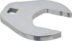 Proto - 1-3/4" 1/2" Drive Full Polish Chrome Open End Crowfoot Wrench - 3-15/32" Head Diam x 1/2" Head Thickness, 3-31/64" OAL - Apex Tool & Supply