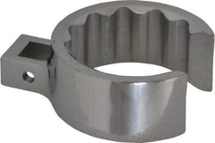 Proto - 1-7/8" 12 Point 1/2" Drive Full Polish Chrome Flare Nut Crowfoot Wrench - 2-9/16" Head Diam x 1-1/16" Head Thickness, 3-1/4" OAL - Apex Tool & Supply