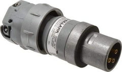 Hubbell Killark - 4 Pole, 3 Pin Cofiguration, NEMA 4X, 30 Amp Plug - 250 VDC, 600 VAC, Self Grounding - Apex Tool & Supply