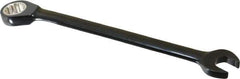 Proto - 7/16" 12 Point Combination Wrench - 15° Head Angle, 6-1/2" OAL, Steel, Black Chrome Finish - Apex Tool & Supply