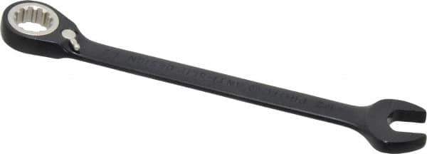 Proto - 1/2" 12 Point Combination Wrench - 15° Head Angle, 7" OAL, Steel, Black Chrome Finish - Apex Tool & Supply