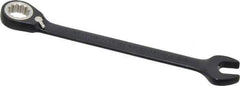 Proto - 1/2" 12 Point Combination Wrench - 15° Head Angle, 7" OAL, Steel, Black Chrome Finish - Apex Tool & Supply