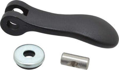 KIPP - 5/16-18, 1.06" Hub Diam, Black Powder Coat Cast Aluminum Adjustable Clamping Handle - Apex Tool & Supply
