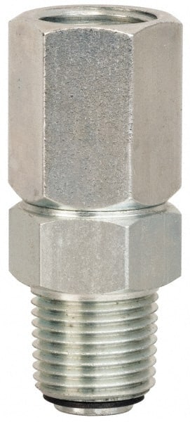 PRO-LUBE - 1/2" Diam, 1/2 x 1/2 Thread, Lubricant Meters and Control Valves Swivel - Apex Tool & Supply