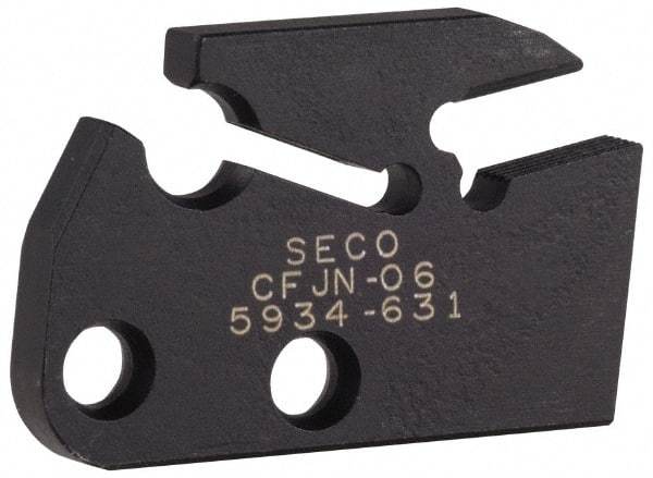 Seco - 0.197" Blade Width, 7.02" OAL, Single End Indexable Cut-Off Blade - 0.866" Max Depth of Cut, CFJN Blade, MDT Series - Apex Tool & Supply