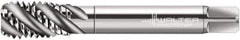 Walter-Prototyp - 3/4-10 UNC 4 Flute 2B Modified Bottoming Spiral Flute Tap - Cobalt, Bright Finish, 4-1/4" OAL, Right Hand Flute, Right Hand Thread, Series A22567 - Apex Tool & Supply