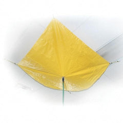 UltraTech - 20" Diam, Square Roof Leak Diverter - 5' Long x 5' Wide x 10 mil Thick, Yellow - Apex Tool & Supply