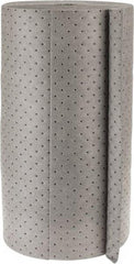 Brady SPC Sorbents - 49 Gal Capacity per Package, Universal Roll - 150' Long x 30" Wide, Gray, Polypropylene - Apex Tool & Supply