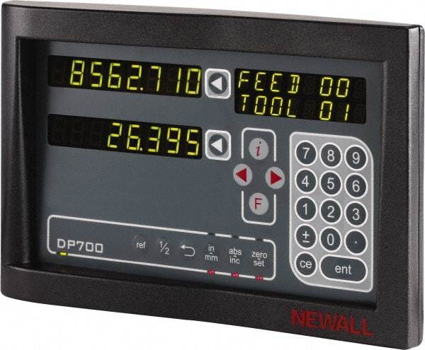 Newall - 2 Axes, Microsyn 2G & Spherosyn 2G Compatible DRO Counter - LED Display, Programmable Memory - Apex Tool & Supply